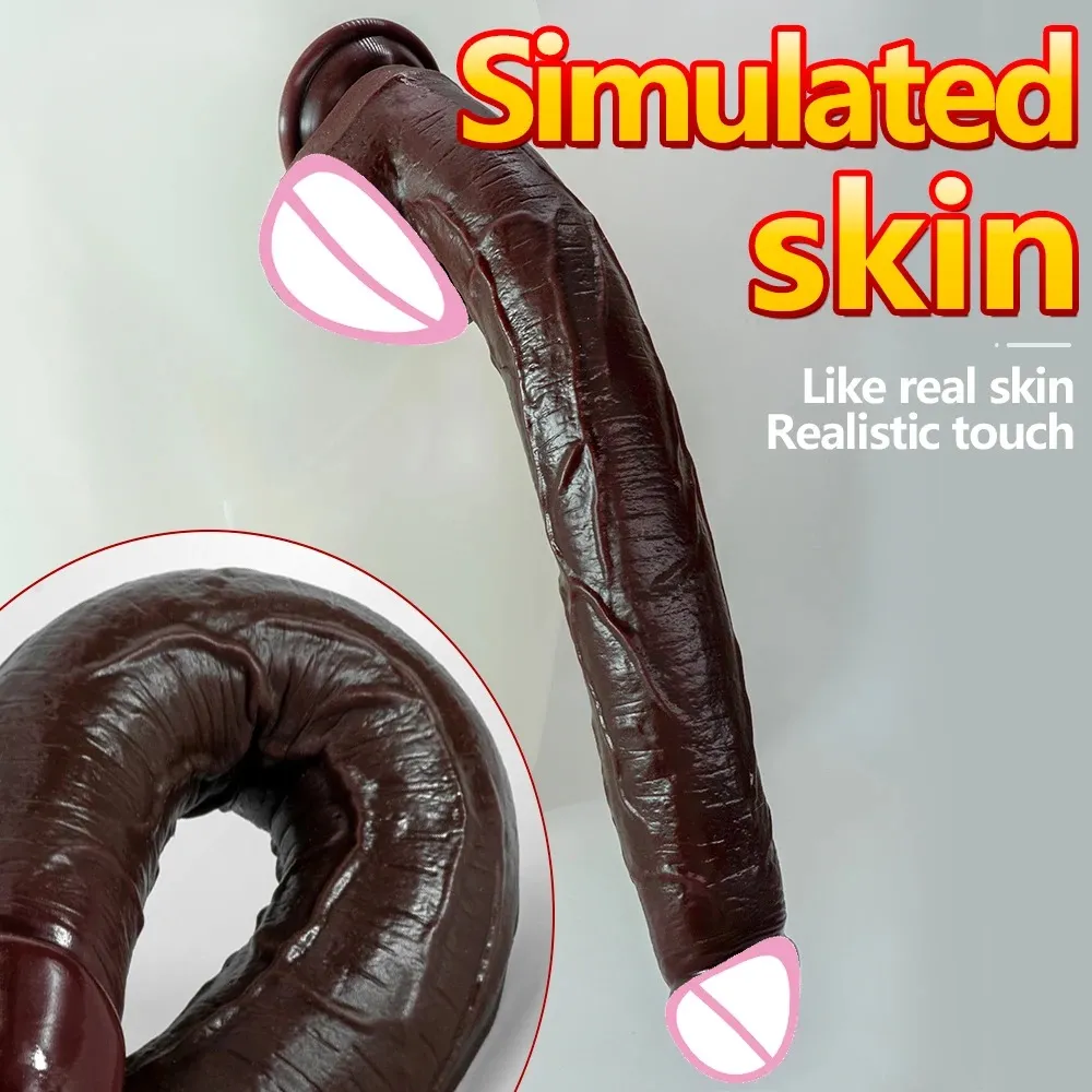 Black Extra-Long Liquid Silicone Dildo 3 Sizes Available