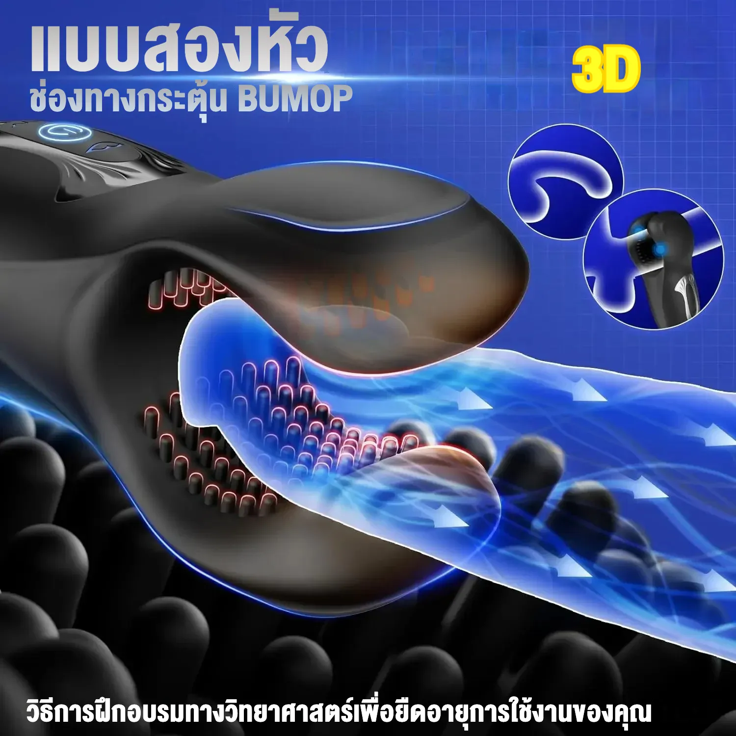 จิ๋มกระป๋องออโต้ จิ๋มกระป๋องอัตโนมัติ บีบ+สั่น ลดการหลั่งไว