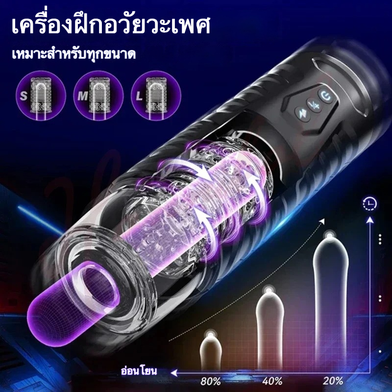 ถ้วยอัตโนมัติ มอเตอร์พลังสูง 7 ระดับหดขยาย+หมุน โหมดพุ่งถึงจุดสุดยอด ช่องทางยาวพิเศษ ฐานดูดติดพื้นผิว|USK-sextoyfunny