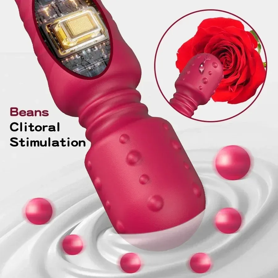 5 Rotation & 10 Vibration Rechargeable Mini Wand Vibrator