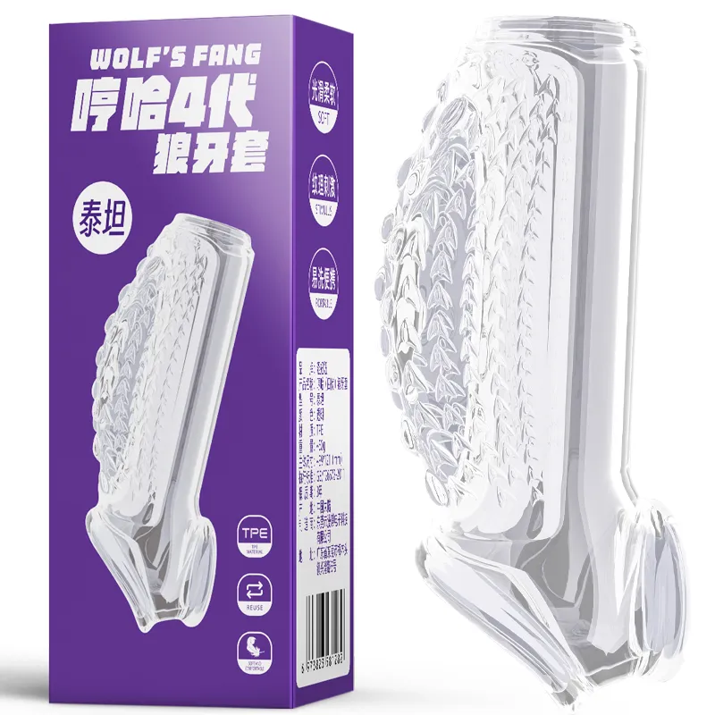Transparent Through-Type Penis Sleeve 2 Styles Available
