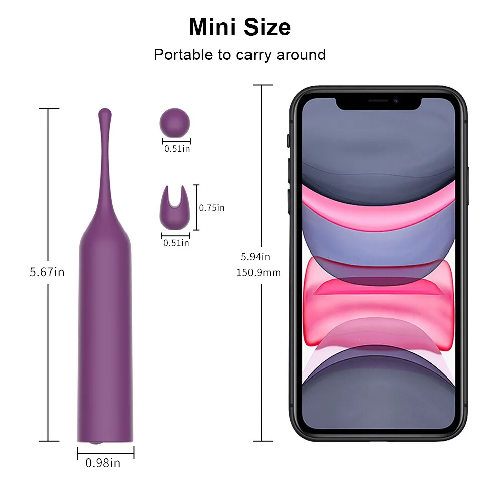 3 Speeds + 7 Frequencies Spot Vibrator With 3 Heads