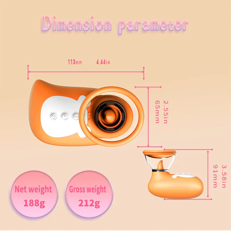 Penguin Shaped Dual 7 Frequencies Suction & Licking Vibrator