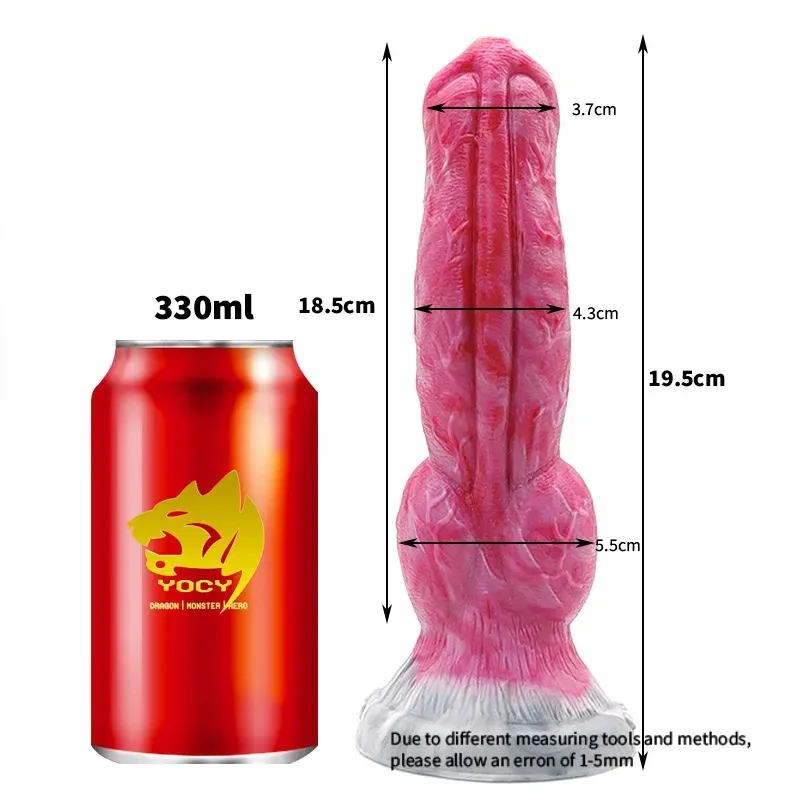 Protruding Round Head Wolf King Dildo With Suction Cup