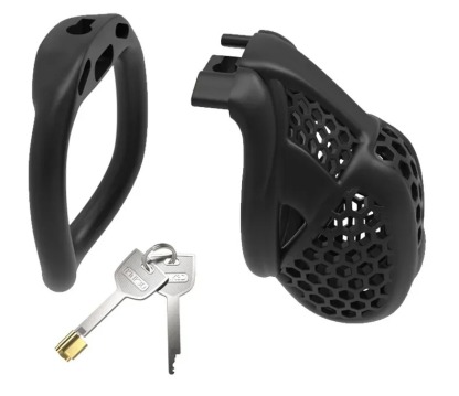 ล็อคท่อปัสสาวะ สรีรศาสตร์ ออกแบบรังผึ้ง ใช้น้ำลายไนลอนเกรดสูง เทคโนโลยีพิมพ์ 3 มิติ（ไม่รวมแท่งม้า）-sextoyfunny