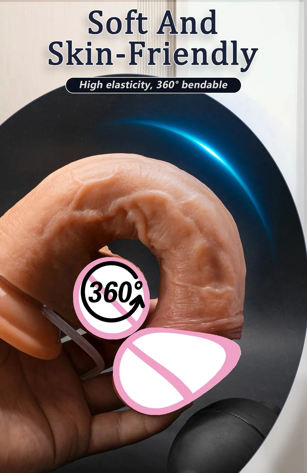 Ejaculating Vein Texture Realistic Dildo With Suction Cup