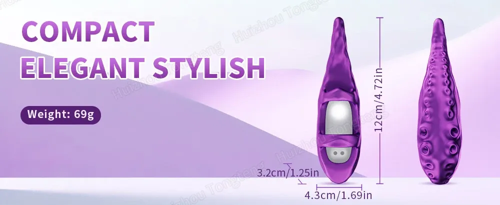 10 Modes Octopus Shaped Finger-Wearable Vibrating Egg