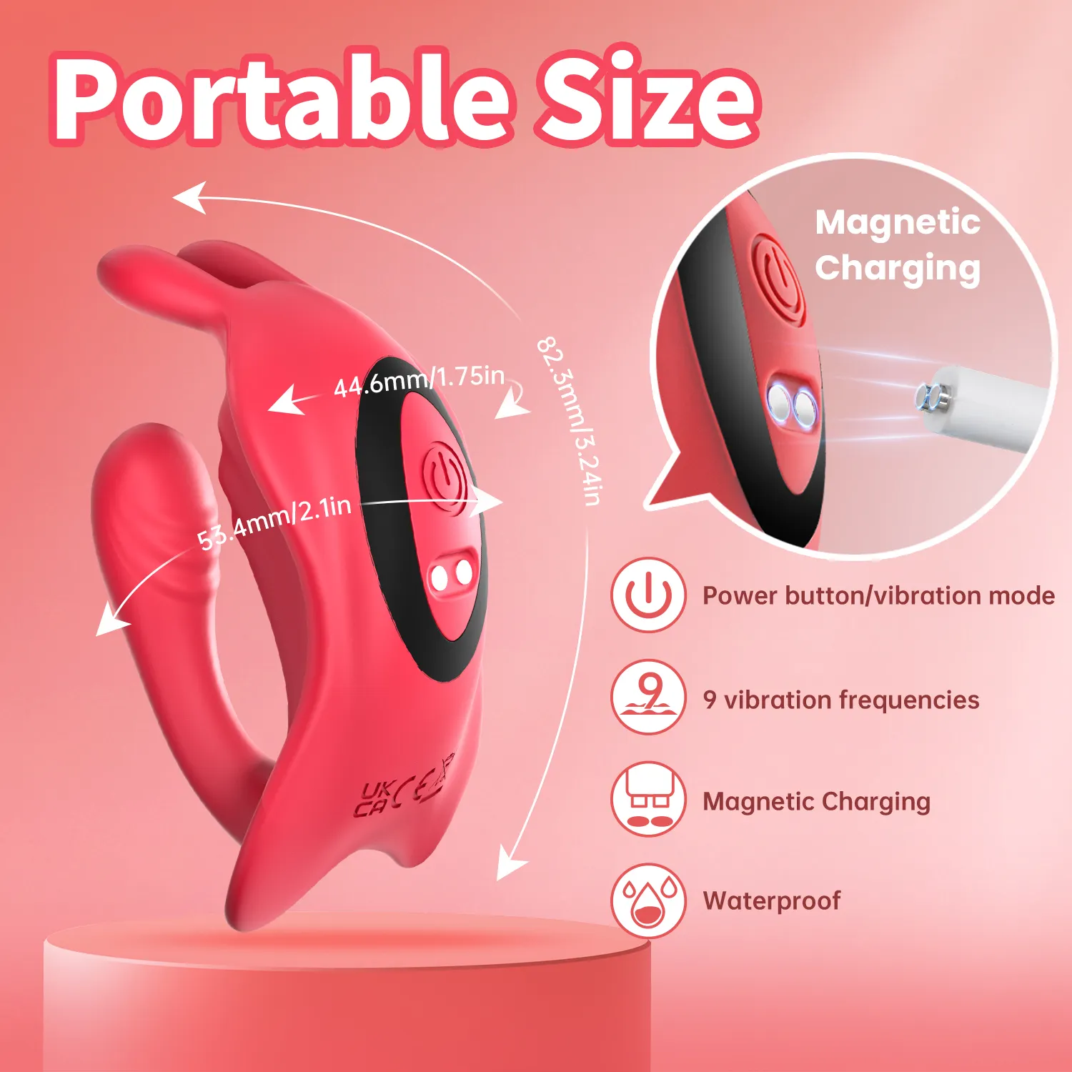 9 Frequencies 4-In-1 Wearable APP Control Dual Vibrator