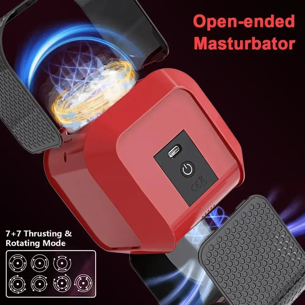 7 Thrusting + 7 Rotation Male Masturbator Speaker Shape