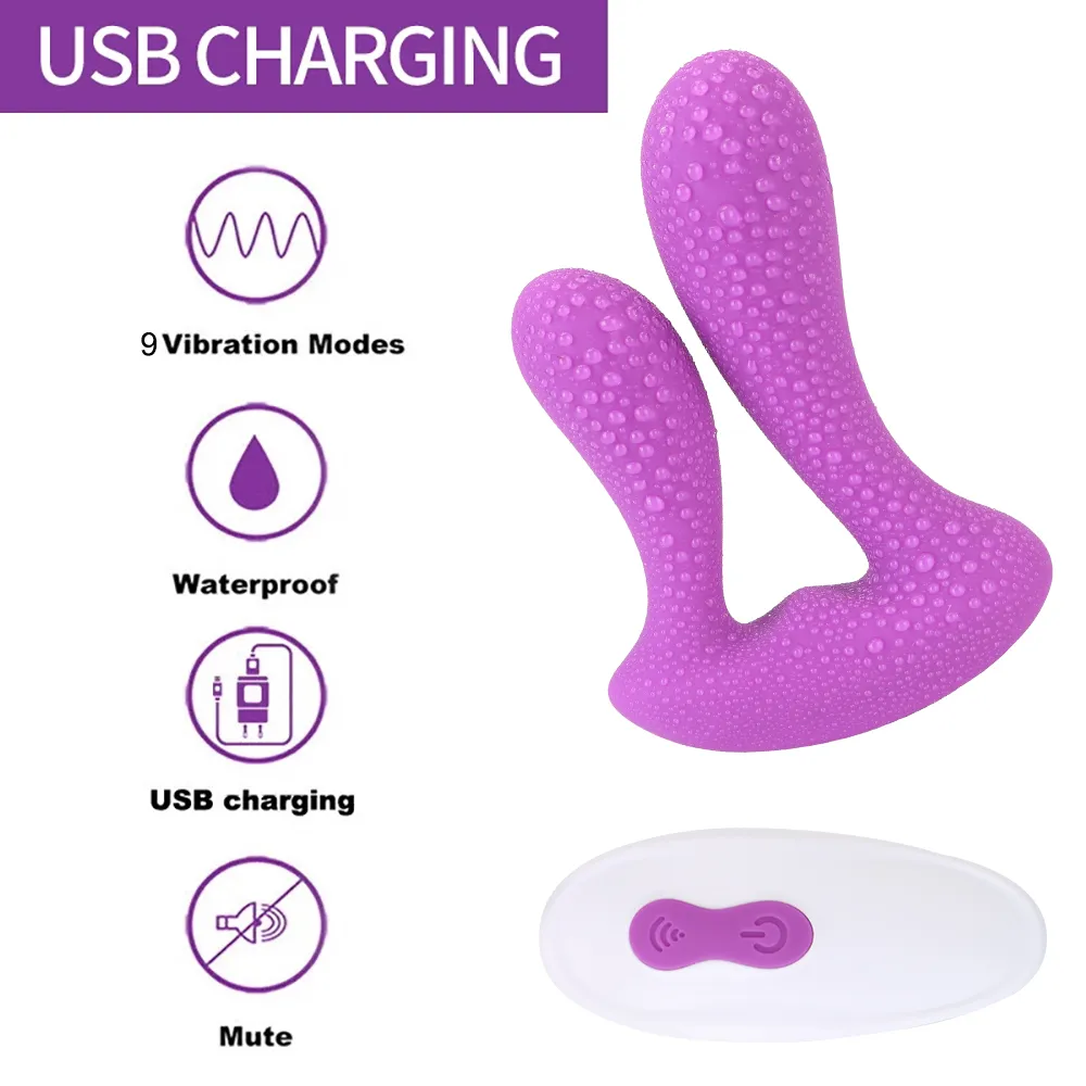 9 Modes Remote Control Wearable Dual-Head Vibrating Egg