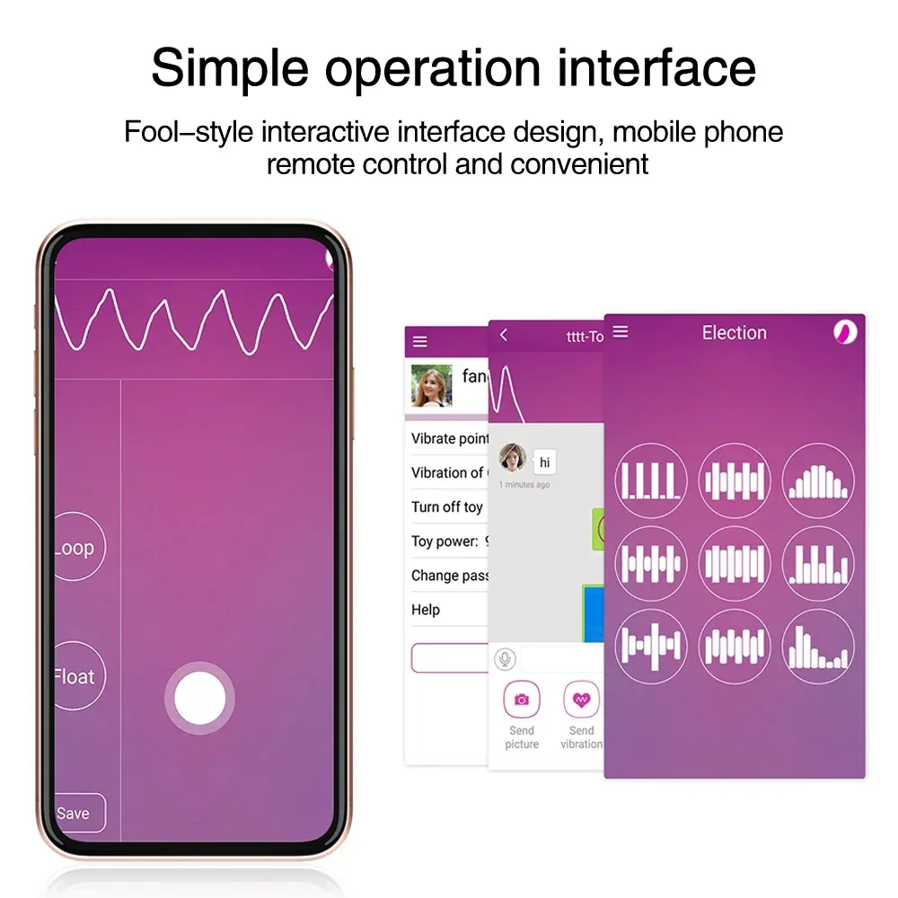 10 Frequencies Simulated Glans APP Vibrating Egg IPX8