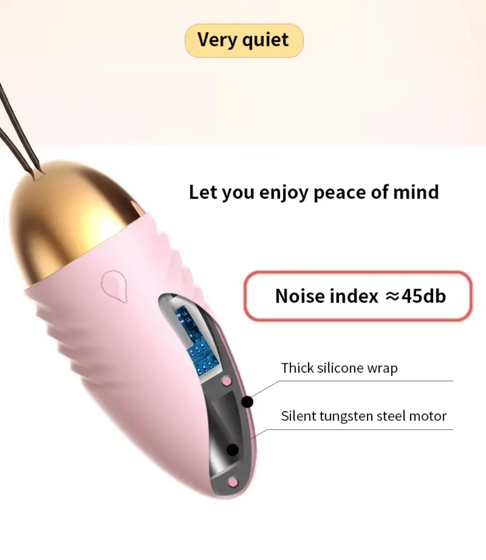 10 Frequencies Breathing Light Remote Control Vibrating Egg
