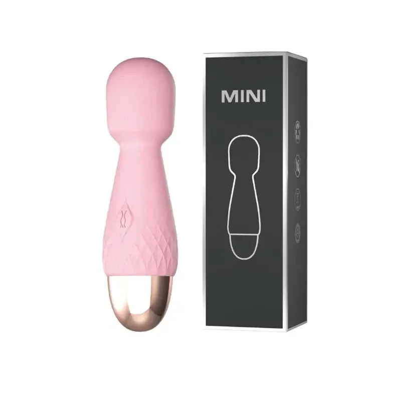 10-Frequency Mini Hidden USB Charging AV Wand Vibrator