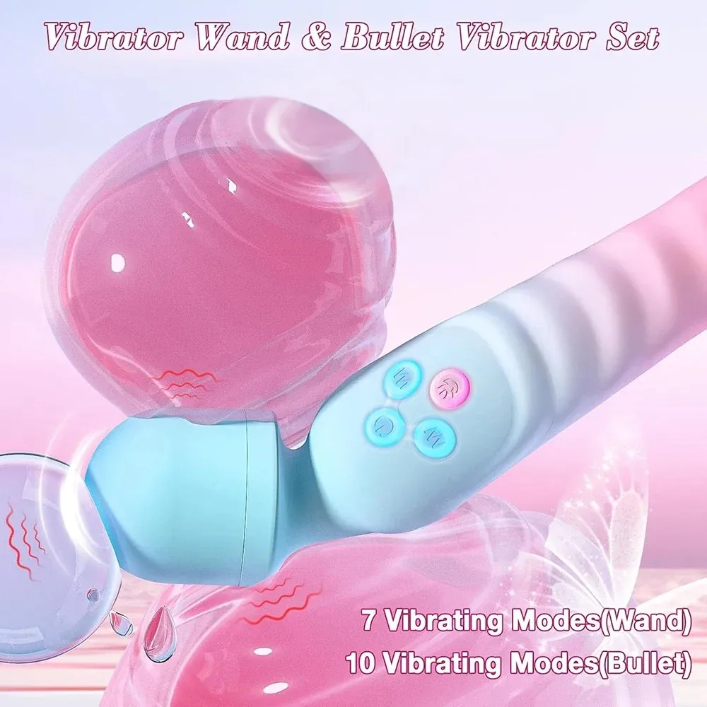 7-Frequency Zonal Control Dual-Head Heating AV Wand Vibrator