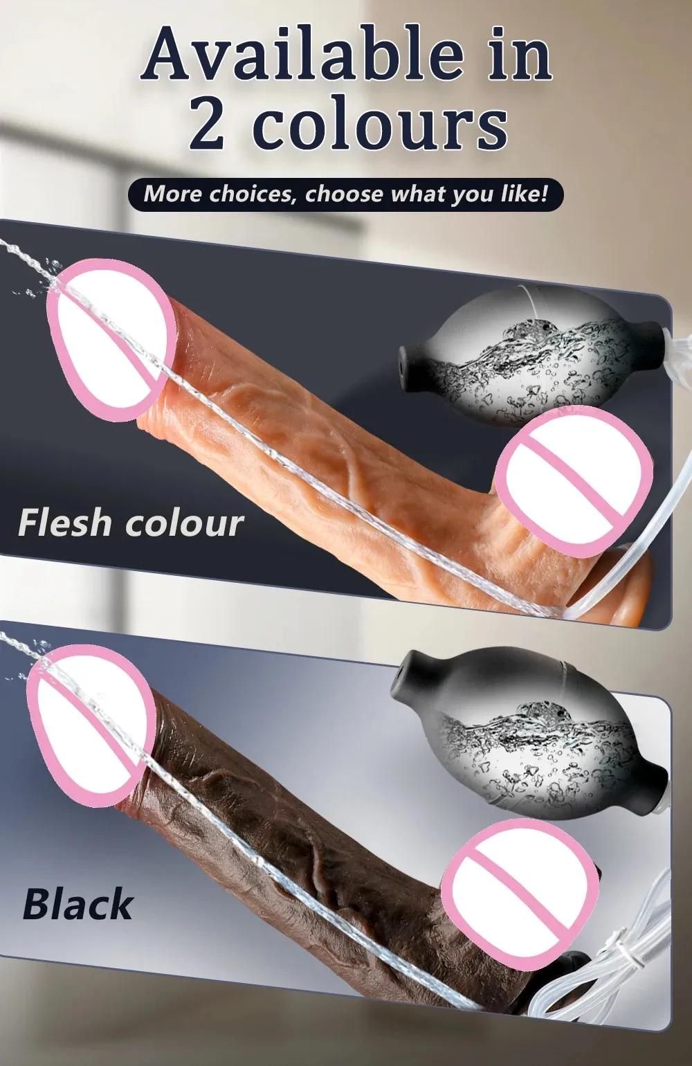 Ejaculating Vein Texture Realistic Dildo With Suction Cup