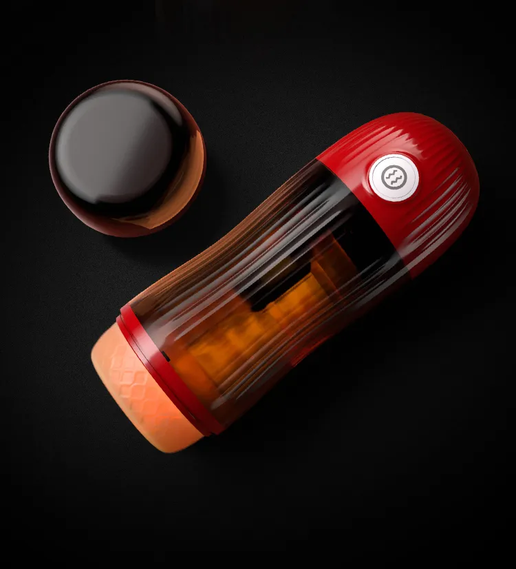 3 Speeds + 7 Frequencies Male Masturbator Dual-Button Control