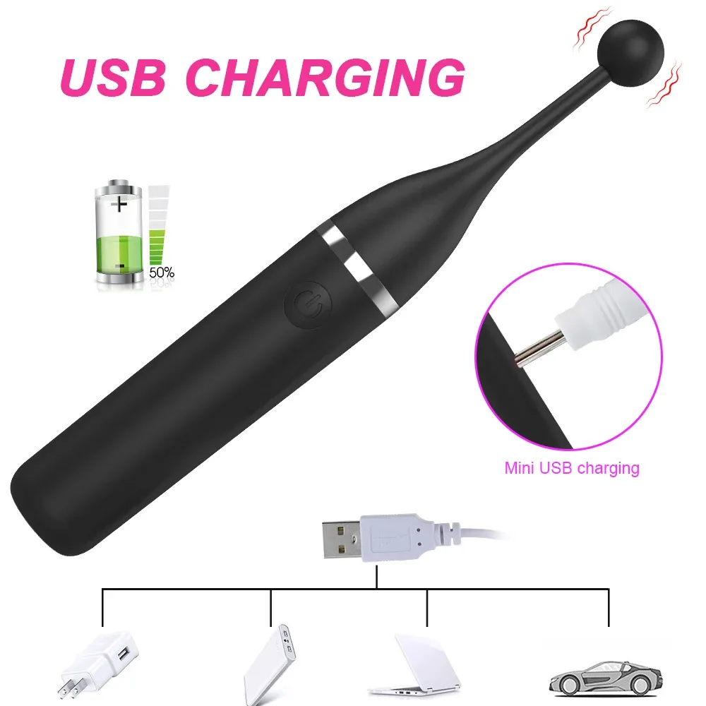 10 Frequencies Vibrator With 2 Different Massage Heads
