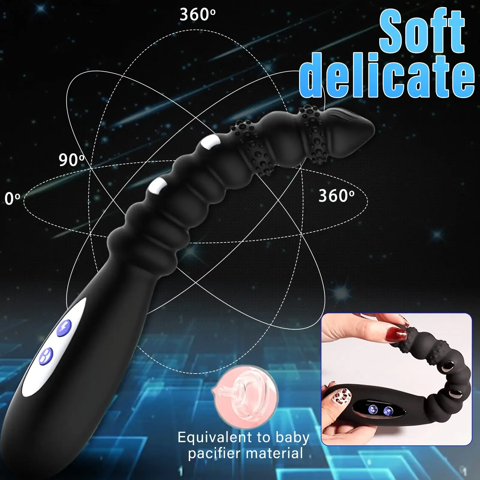 Pulse Current Prostate Massager & Spot Stimulation Vibrator