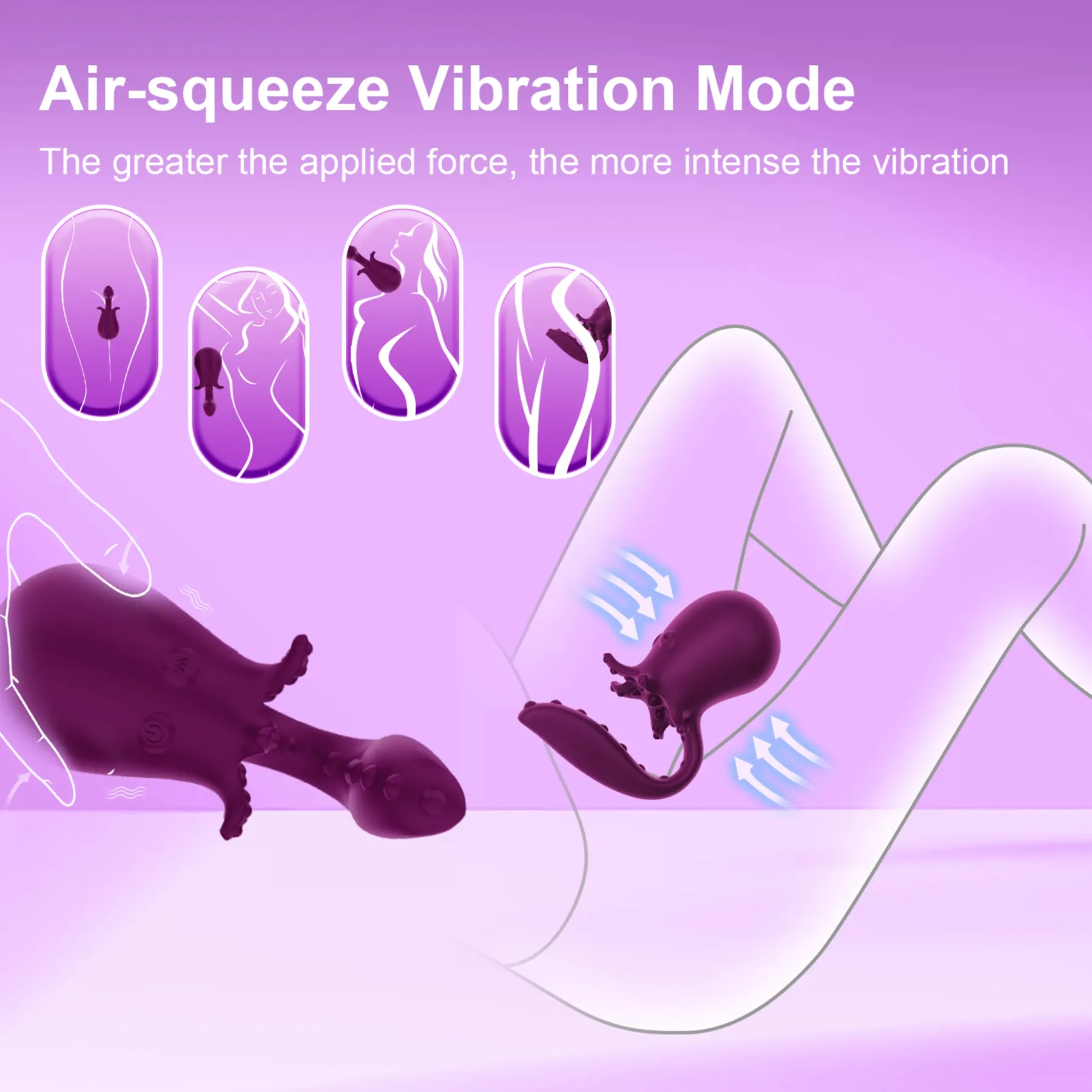 Swing+Vibration+Air-Pulse App G-Spot & Clitoral Vibrator