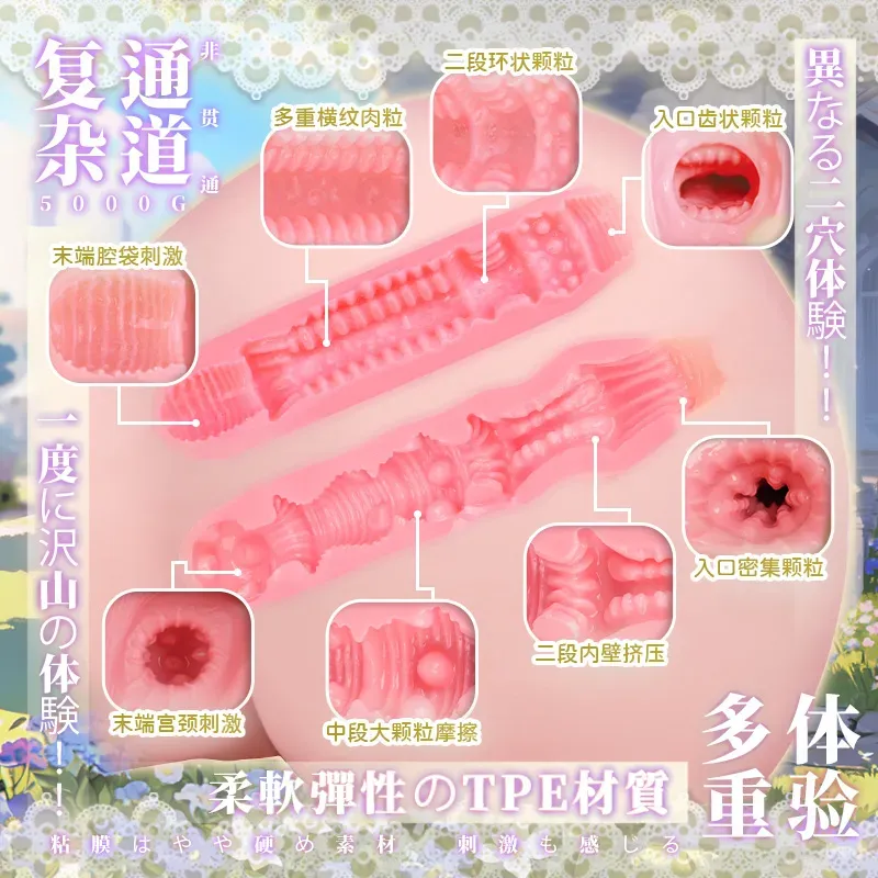 จิ๋มสะโพก นักบุญ ช่องคลอดและทวารหนัก ช่องคู่ ก้นเชิด วัสดุ TPE