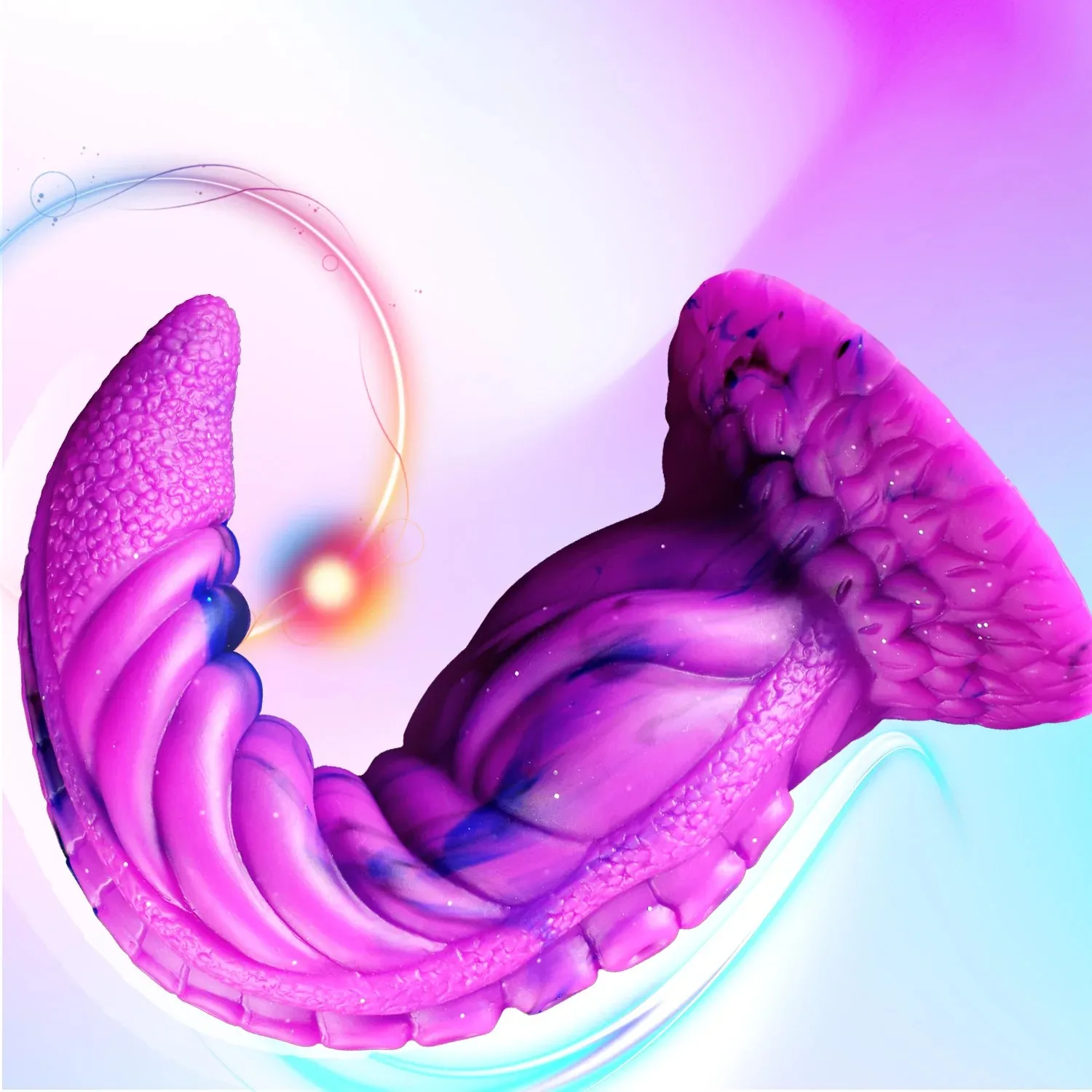 Purple Octopus Tentacle Fantasy Dildo With Suction Cup