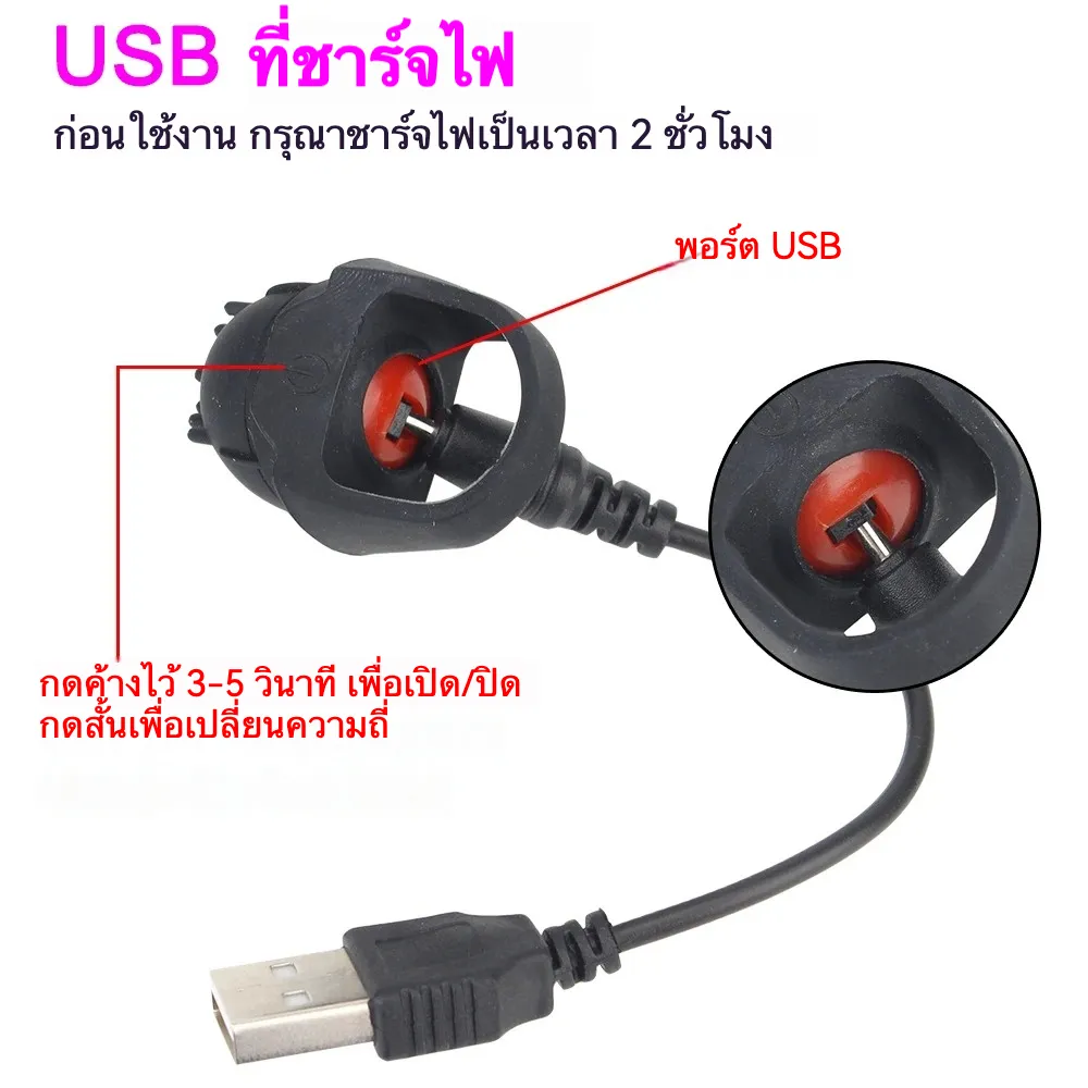 แหวนวิเศษสั่นสะเทือน เครื่องนวด AV 10 ระดับความถี่สั่น