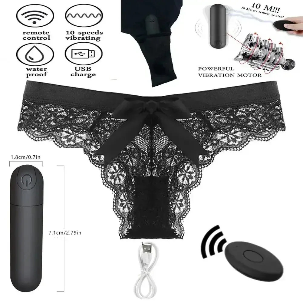 10-Frequency Wearable Remote Control Egg Vibrator Set