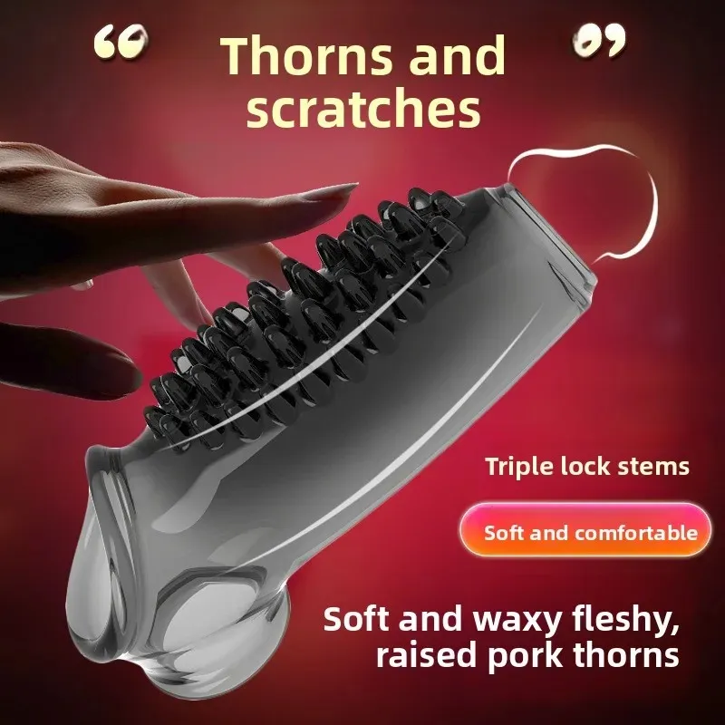 Wolf Tooth Transparent Triple lock stems Penis Sleeve