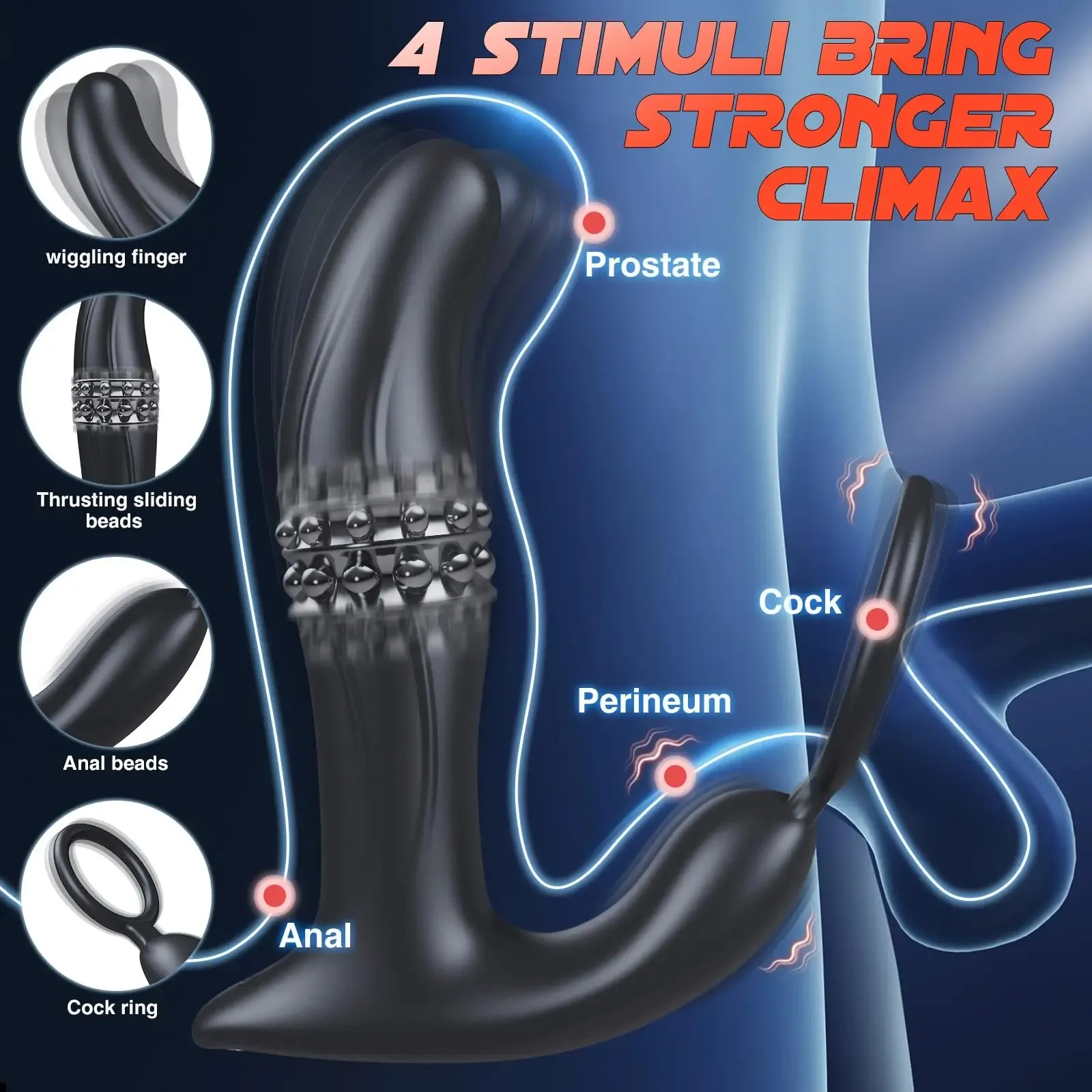 Remote Control + APP Prostate Massager & Electric Butt Plug