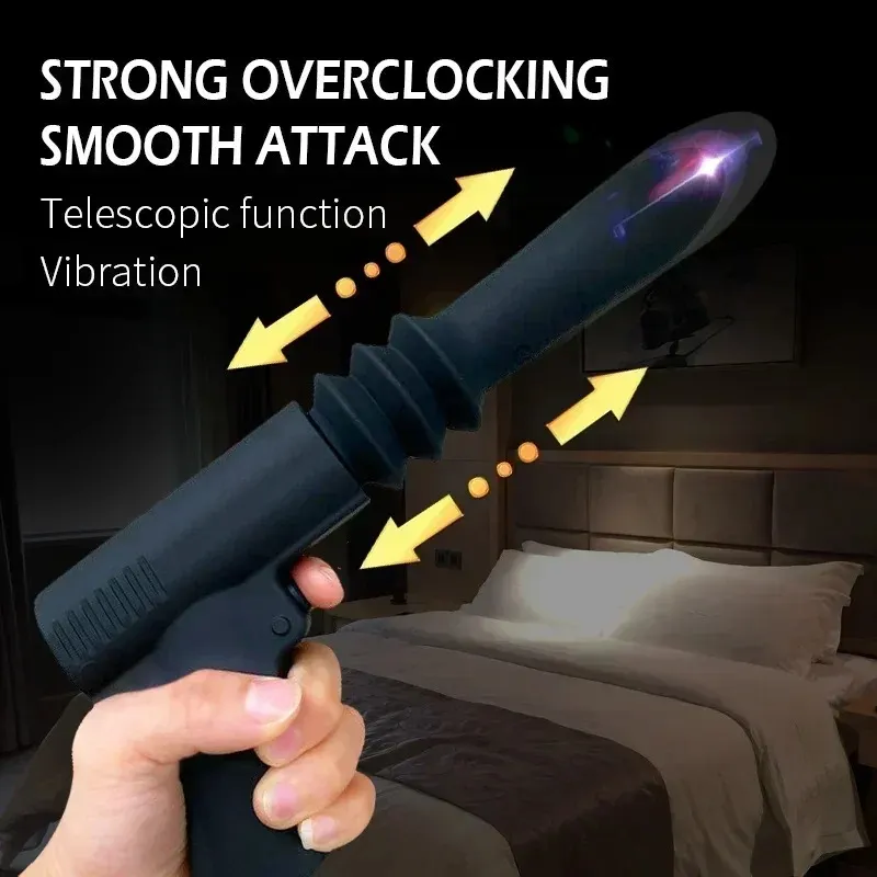 Gun-Shaped 4-Level Thrusting + Vibration Sex Machine