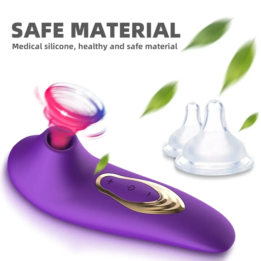 10 Suction Clitoral Vibrator & Breast Toy 4 Colors Available
