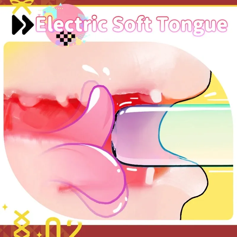 3D Flexible Tongue Mouth 3 Modes + 5 Speeds 768g