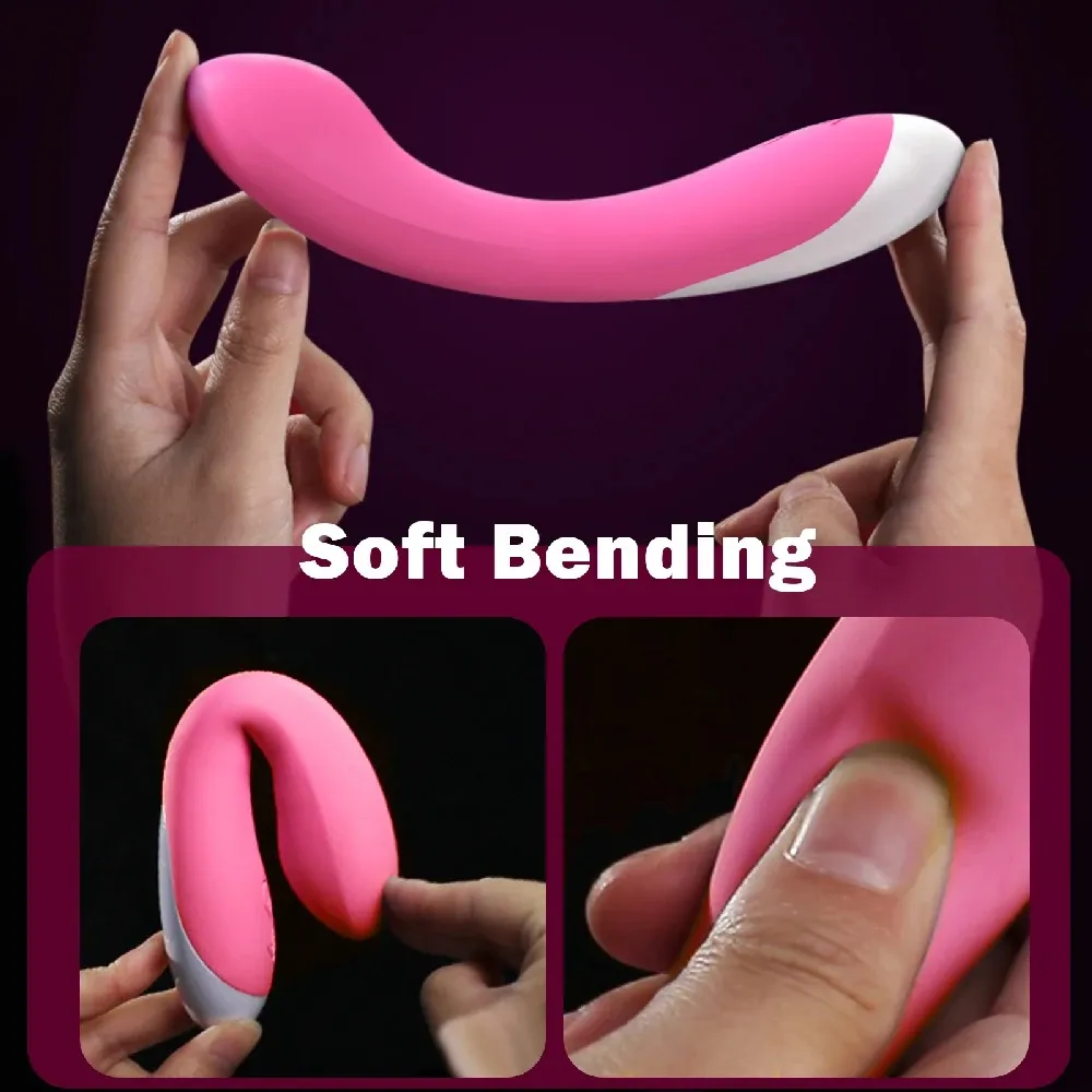 12 Frequencies Bendable Double-Layer TPE Spot Vibrator