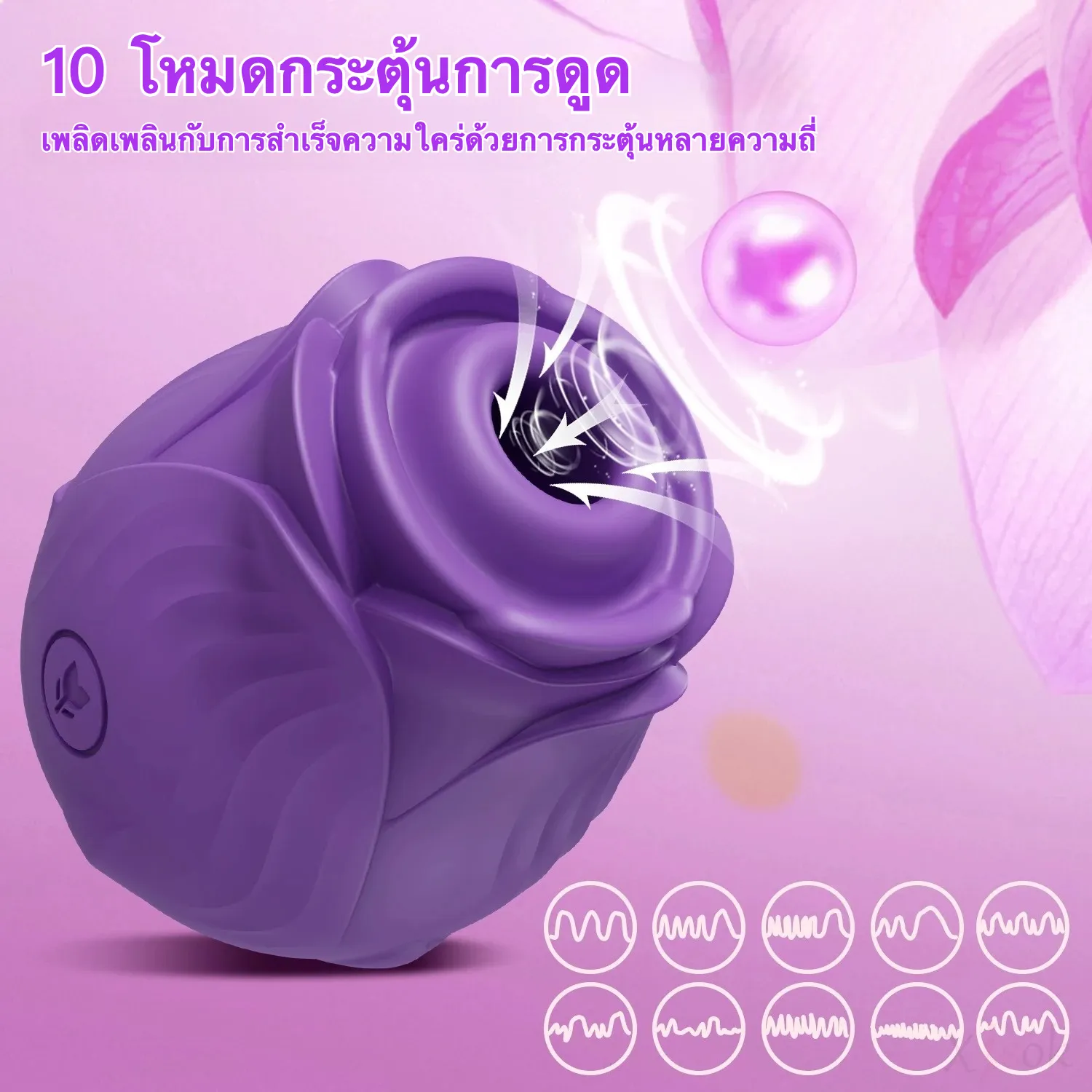 เครื่องดูดจิ๋ม เครื่องสั่นหัวนม 10 ความถี่ระบบดูด เงียบสมบูรณ์แบบ