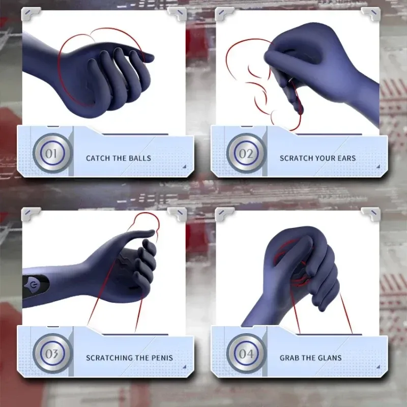 Finger Shaped Glans Trainer & Masturbator 10 Modes