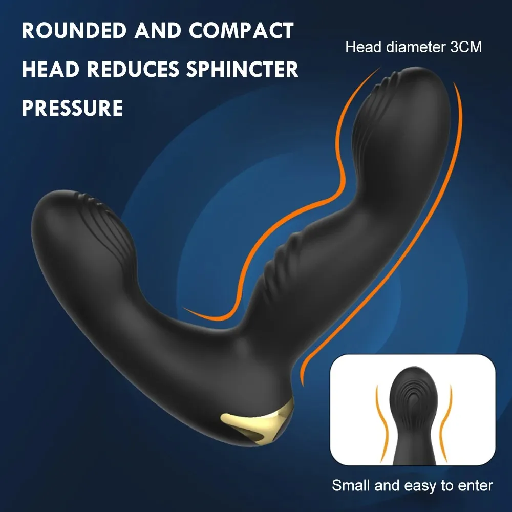 One-Button Burst Mode Prostate Massager & Anal Vibrator