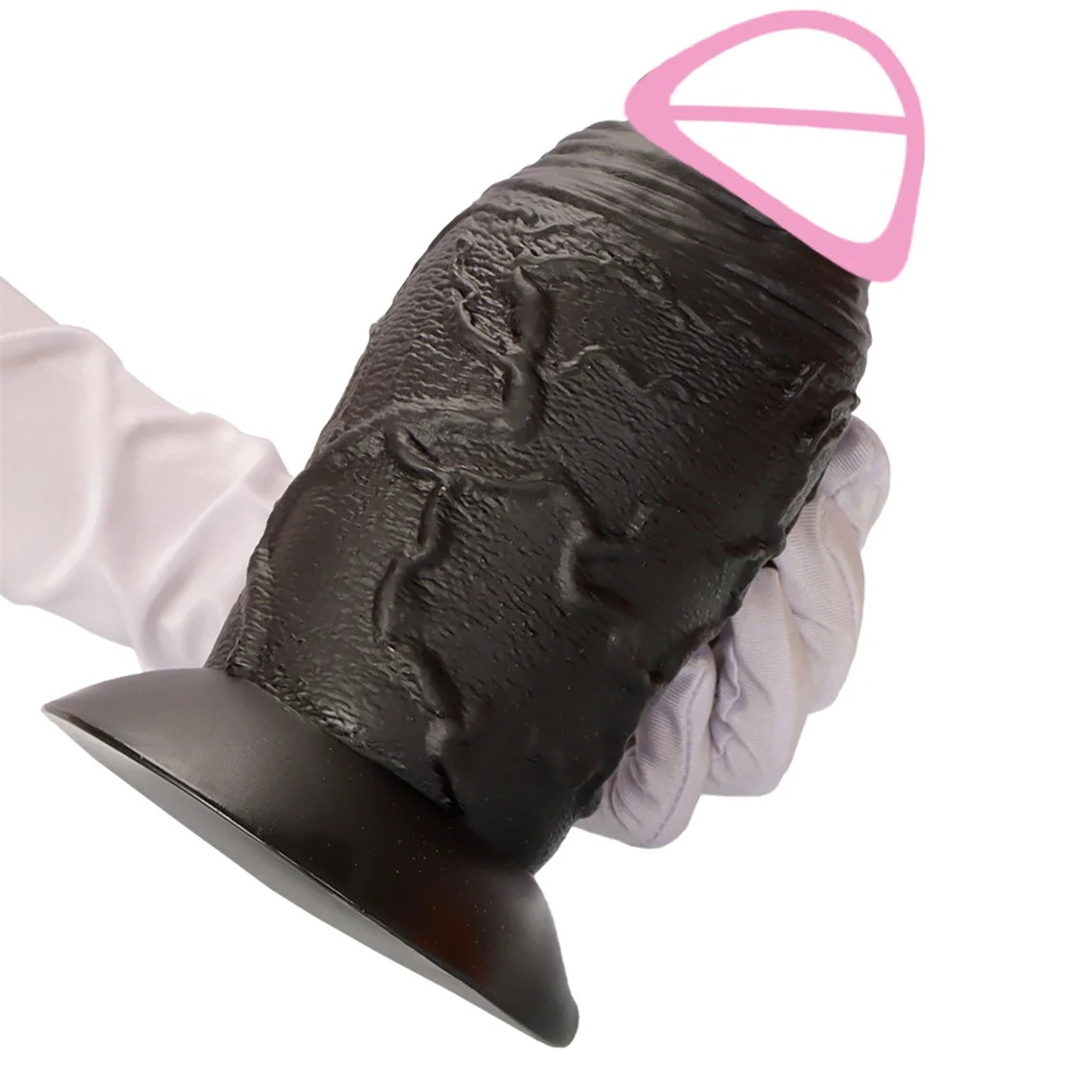 W4107未定价ดิลโด้ หนาขนาดใหญ่พิเศษ ลายผิวสมจริง ซิลิโคนเหลวสองชั้น