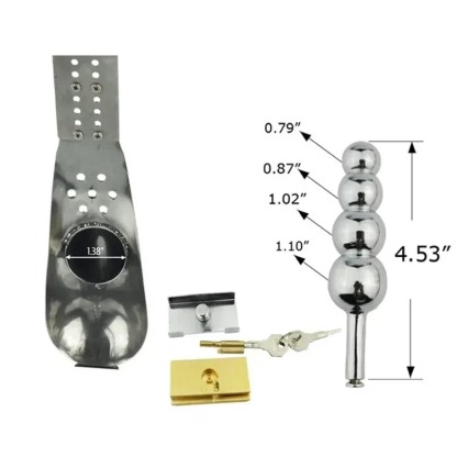 เข็มขัดครองพรหมจรรย์สำหรับผู้ชาย 3 in 1 ออกแบบตามหลักสรีรศาสตร์ สร้างขึ้นด้วยมือทั้งหมด|Prison bird-sextoyfunny