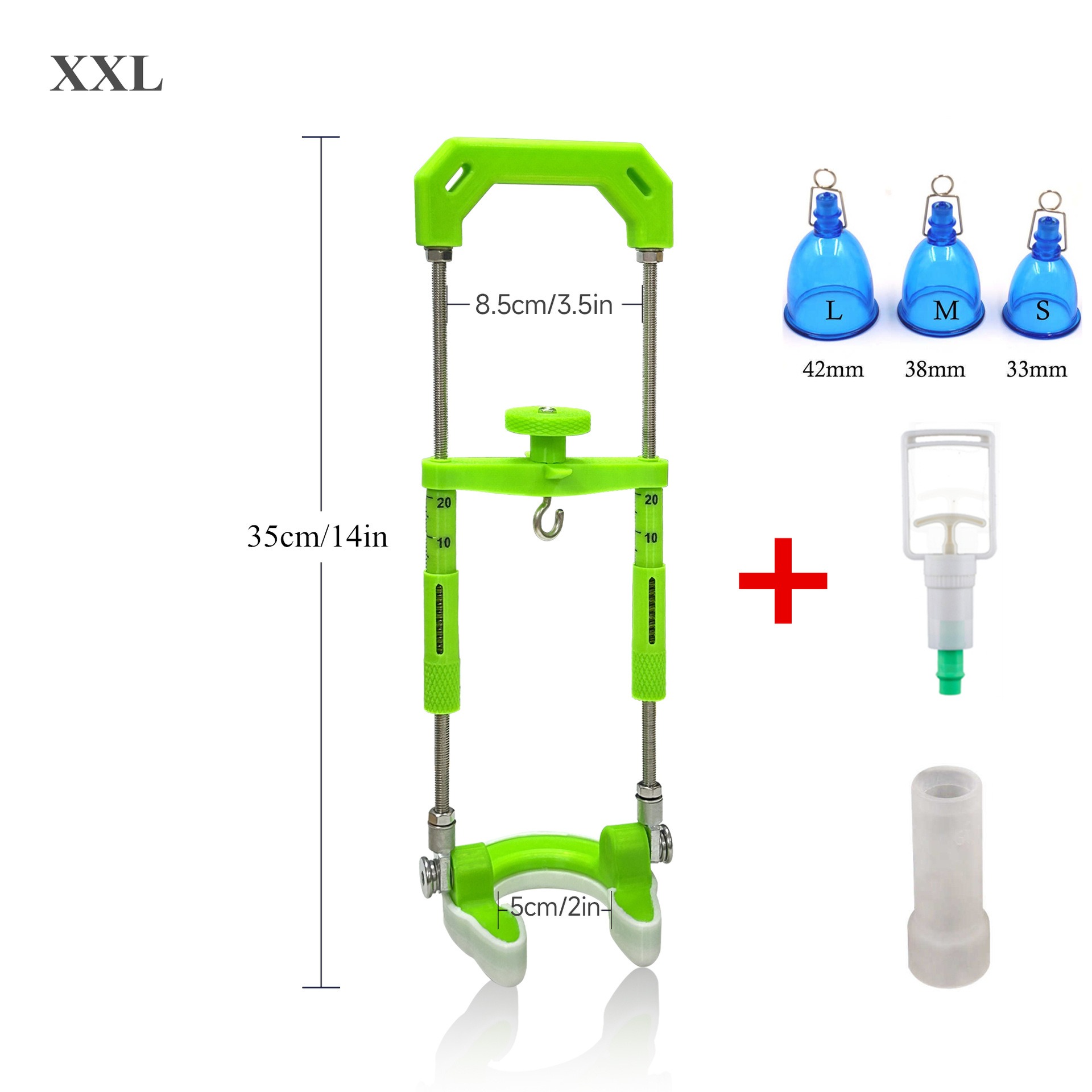Hook-Type Traction And Stretching Penis Stretcher 2 Sizes