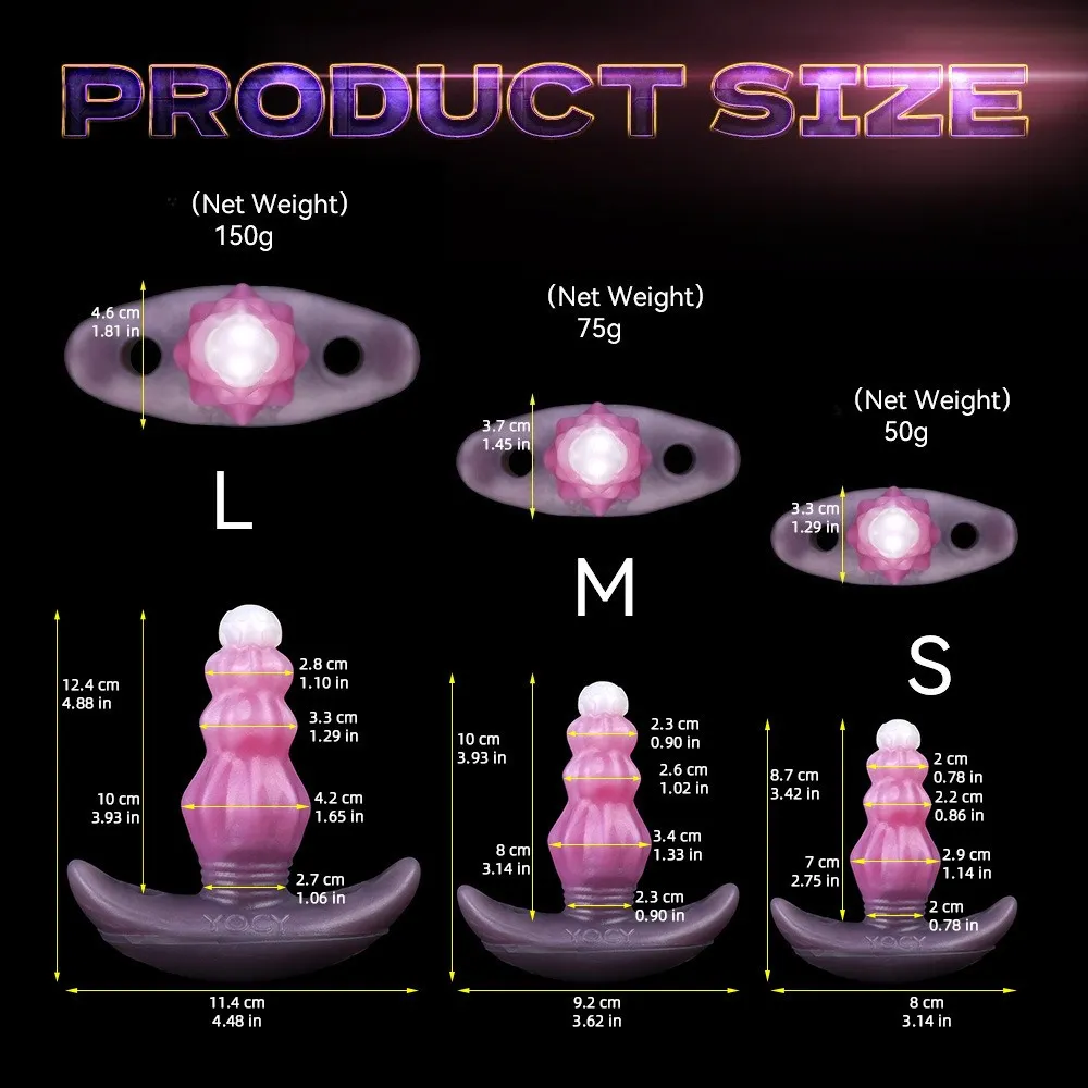 Wearable Remote Control Fantasy Beaded Vibrating Butt Plug