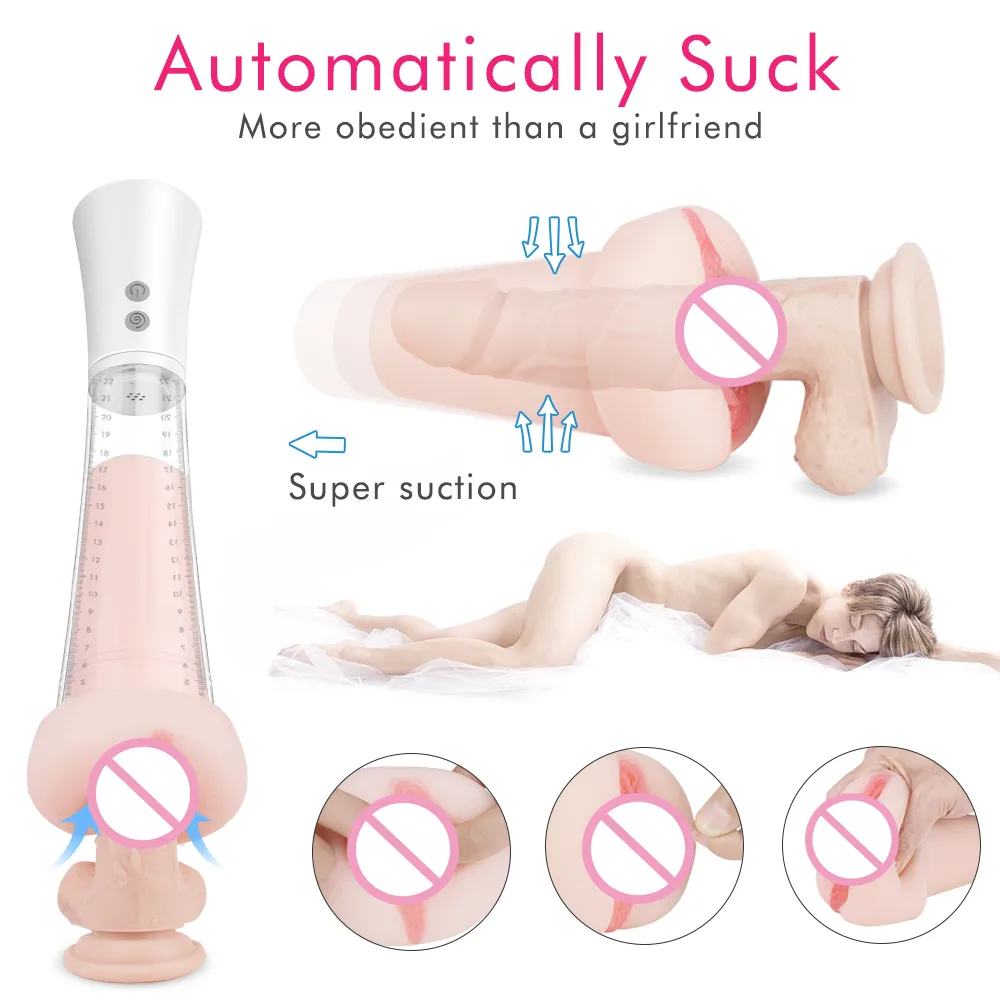 Penis Pump & Male Masturbator TPE Simulated Vagina Silicone