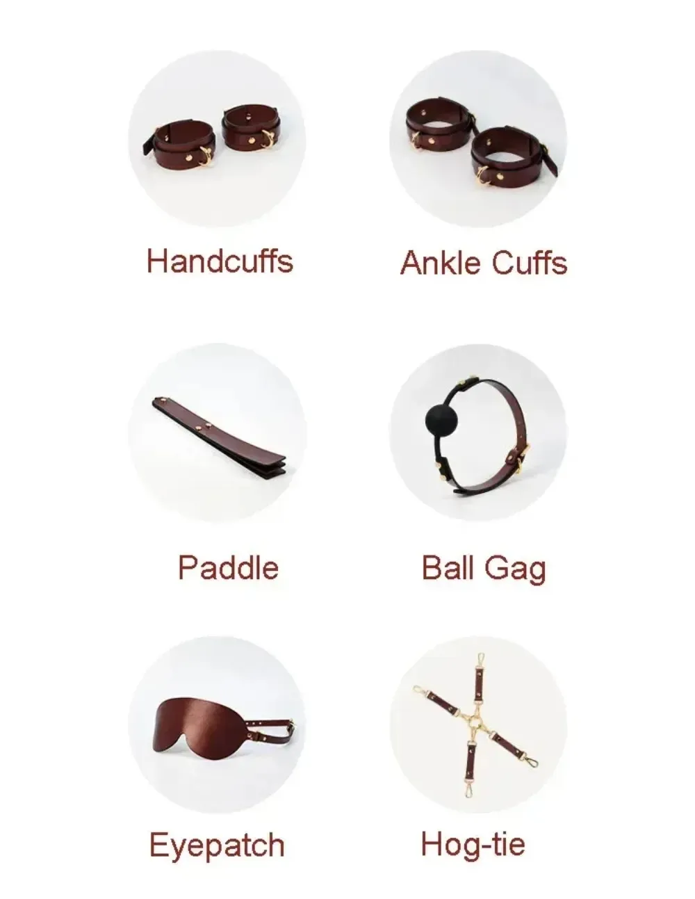 ชุดเซท BDSM ชุดSM 9 ชิ้น สำหรับการผูกมัดและการฝึกสอน วัสดุPU นายทาส การยอมจำนน