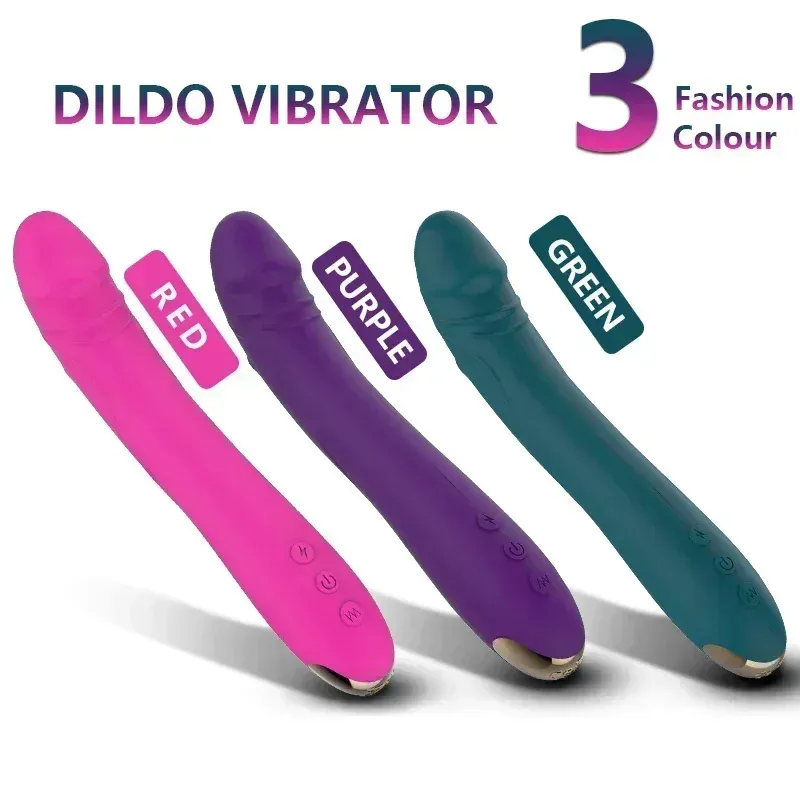 10 Frequencies One-Button Burst Realistic Penis Vibrator