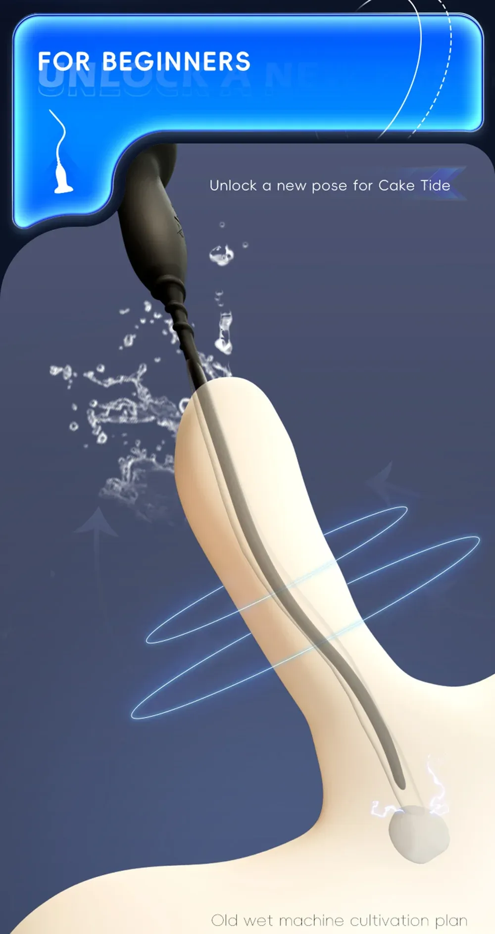 10-Frequency Urethral Sound With Suction Cup 2 Sizes