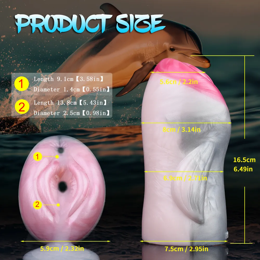 YOCY Fantasy Vagina&mdash;Pink Dolphin Dual Channels NW 600g