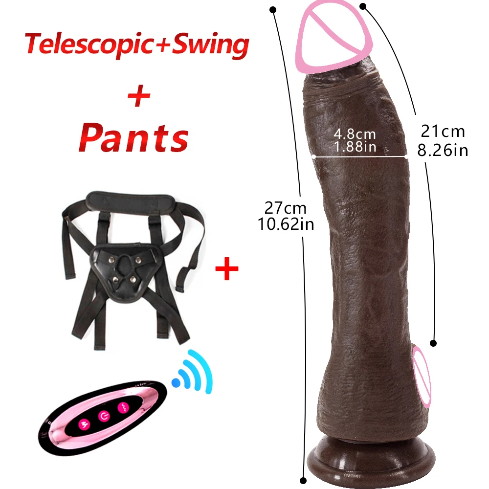 Extra-Long Heated 9 Frequencies Thrusting Realistic Dildo