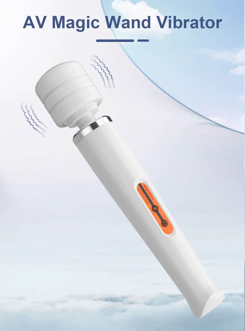 10 Frequencies Type-C Charging Large-Area AV Wand Vibrator