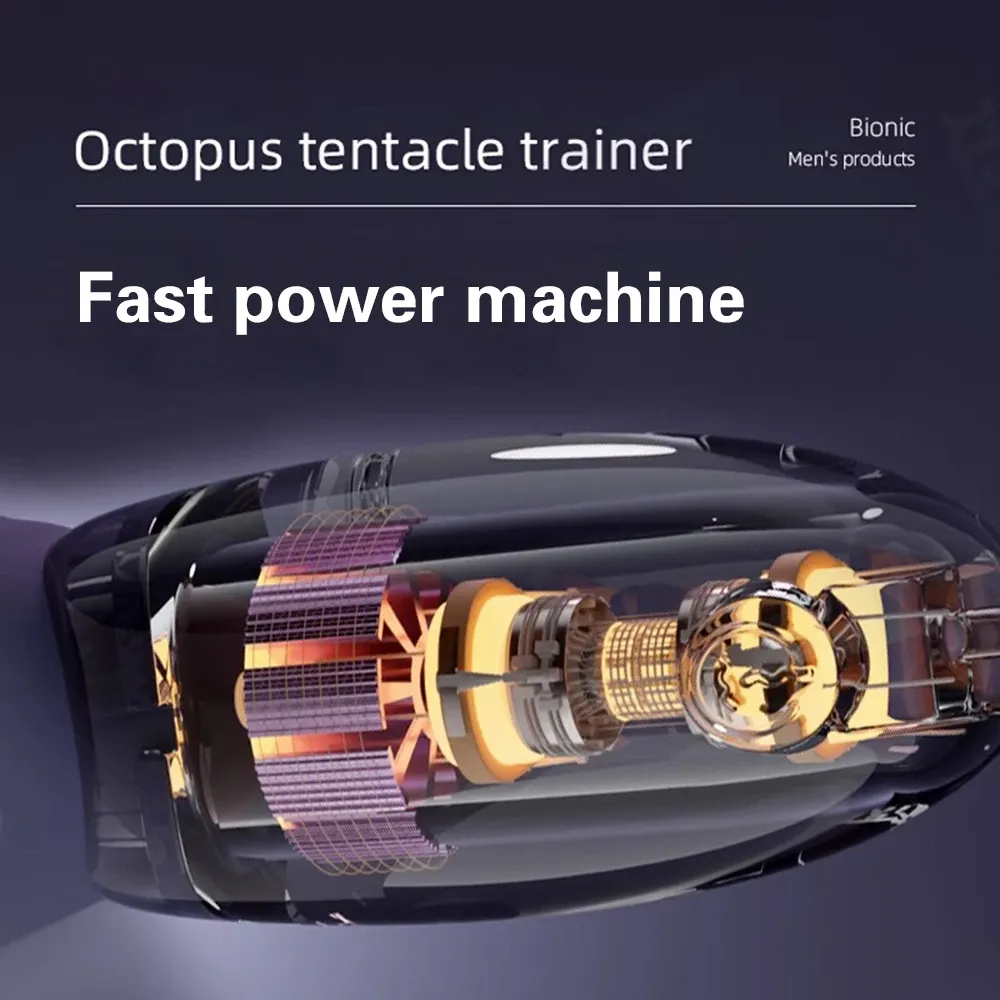 Tentacle Shaped Masturbator & Penis Trainer 10 Vibration