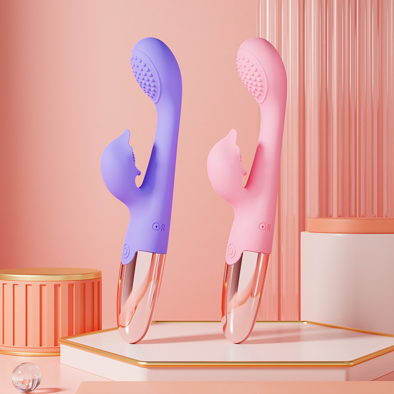 มอเตอร์พลังสูง 10 ระดับความถี่ กระตุ้นคลิตอริสและช่องคลอดพร้อมกัน กันน้ำทั้งเครื่อง|Rose Knight-sextoyfunny