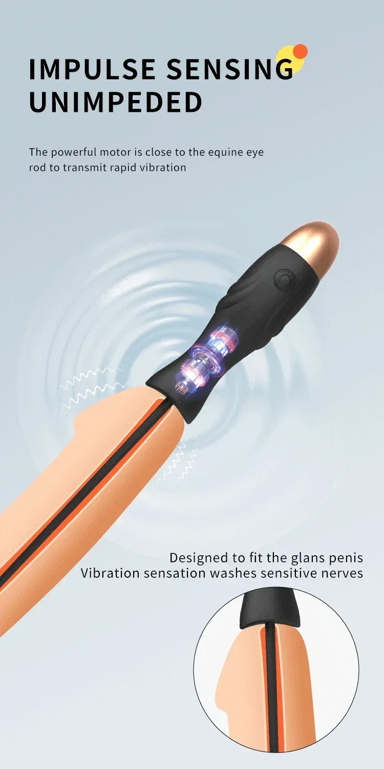 2-In-1 Urethral Fitness Bar & Prostate Massager 10 Modes